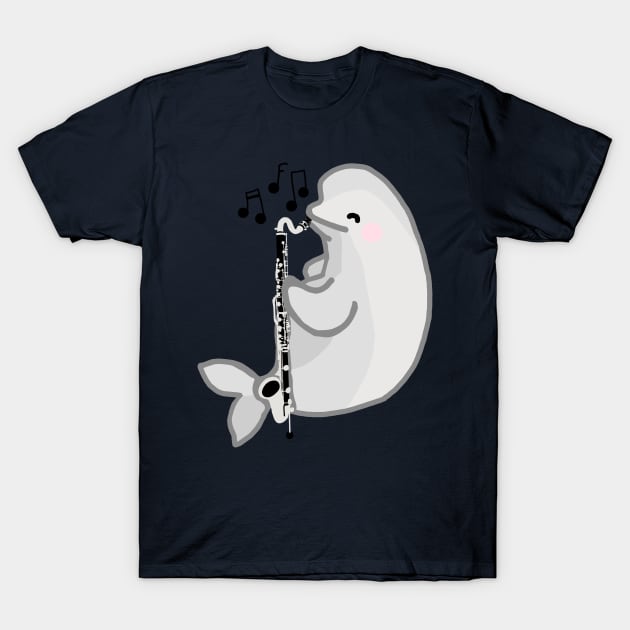 Bass Clarinet Beluga T-Shirt by Artstuffs121